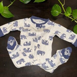 Burt’s Bees and White Elephant Print One Piece